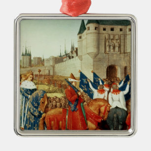 The Arrival of Charles V  in Paris Metal Ornament