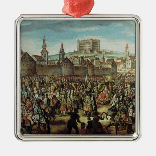 The Arrival of Empress Maria Theresa of Metal Ornament (Front)