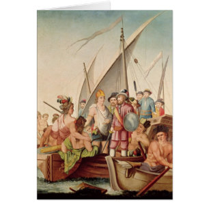 The Arrival of Hernando Cortes  in Mexico