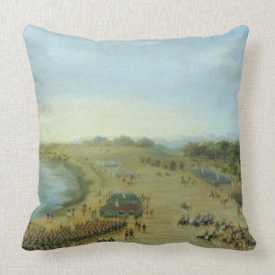 The Arrival of the Allied Army at Itapiru, Paragua Throw Pillow
