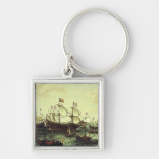 The Arrival of the Elector Palatine at Flushing Keychain