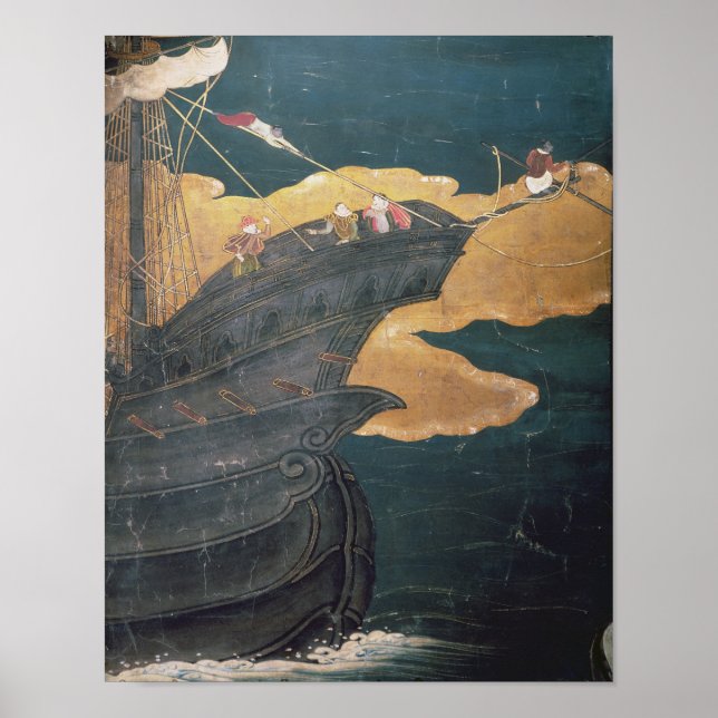 The Arrival of the Portuguese in Japan Poster (Front)