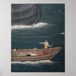 The Arrival of the Portuguese Japan, small cargo Poster