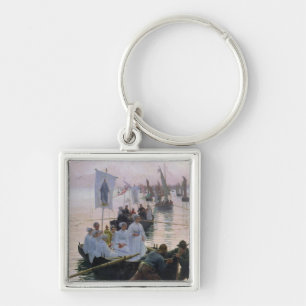 The Arrival of the Procession of St. Anne Keychain