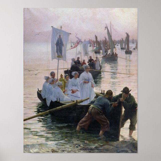 The Arrival of the Procession of St. Anne Poster (Front)