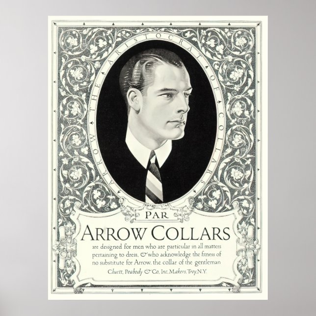 The Arrow Collar Man Vintage Fashion Ad Poster (Front)