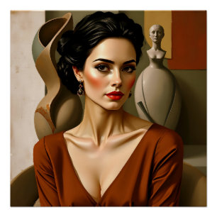 The Art Between Us – Colourful Portrait         Poster