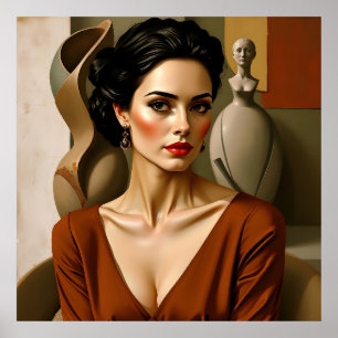 The Art Between Us – Colourful Portrait         Poster