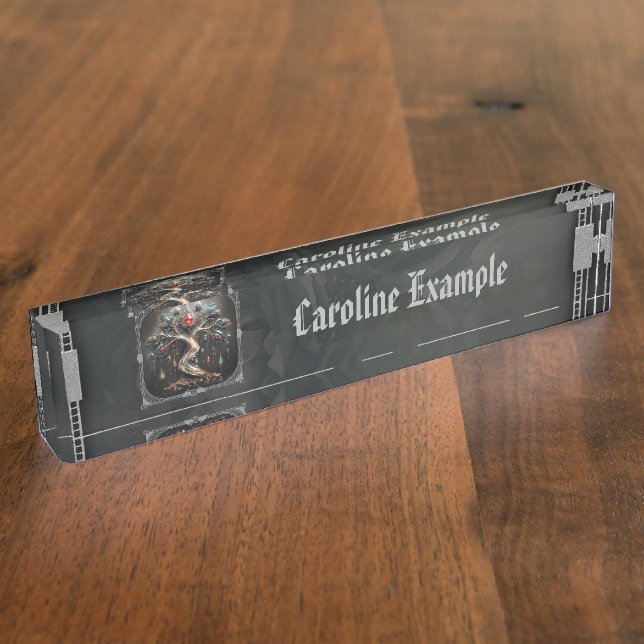  The Art Deco Tree of Life design. Nameplate (Side)