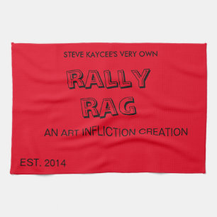 The Art Infliction Rally Rag Kitchen Towel