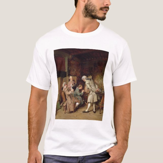 The Art Lovers, or The Painter, 1860 (panel) T-Shirt (Front)
