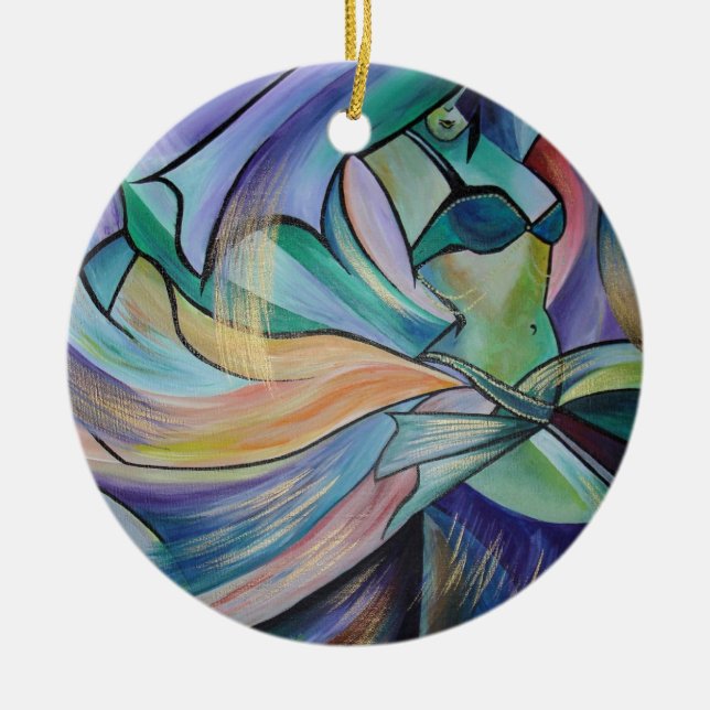 The Art of Belly Dance Ceramic Ornament (Front)