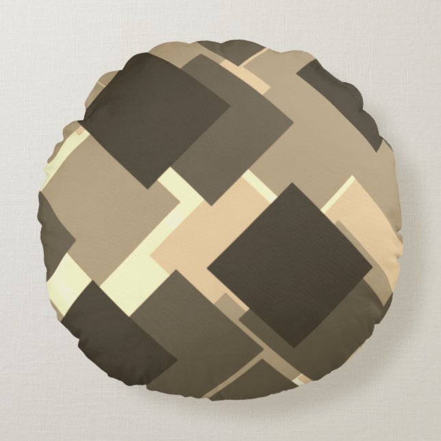 The Art of Box Designs Round Pillow (Front)