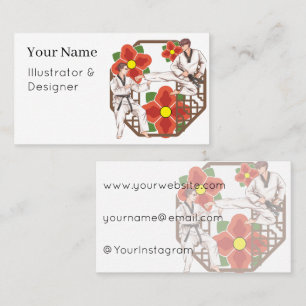 The Art of Combat - Flying Kick and Inner Strength Business Card