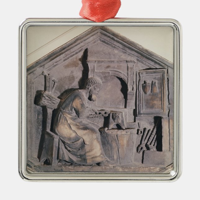 The Art of Forging, hexagonal decorative Metal Ornament (Front)