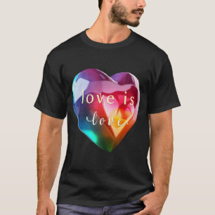 The Art of Love is Love: Colourful Heart T-Shirt