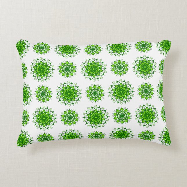 the art of mandala pattern accent pillow (Front)
