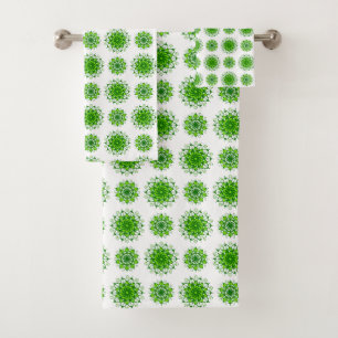 the art of mandala pattern bath towel set