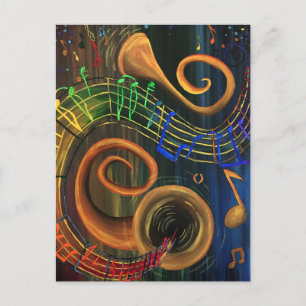 The ART of Music Postcard