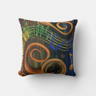 The ART of Music Throw Pillow
