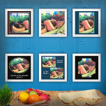 The Art of Our Colourful  Watercolor Baskets Foam Core Photo Tile<br><div class="desc">The Art of Our Colourful Watercolor Baskets Photo Tiles has a set of six photos and are great to place in your home or office. Personalize with your photos and information. It also makes a great gift with your photographs.</div>