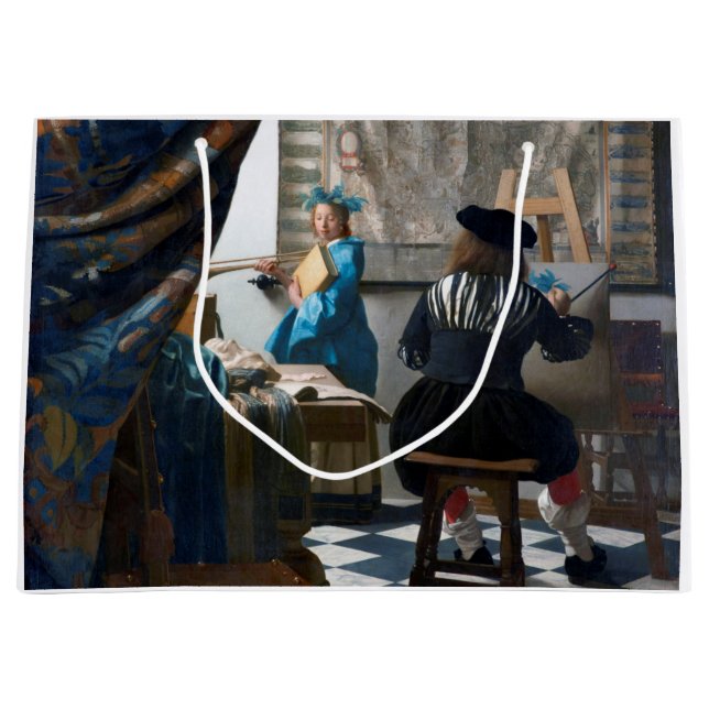 The Art of Painting, Johannes Vermeer, 1666-1667 Large Gift Bag (Front)