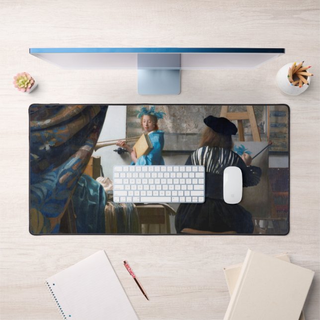 The Art of Painting, Johannes Vermeer Desk Mat (Office 1)