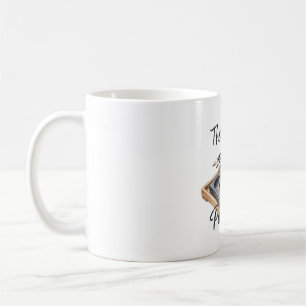 The Art of Patience Calligraphy Illustration Coffee Mug