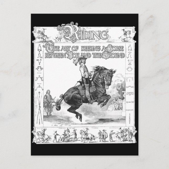 The Art of Riding Postcard (Front)