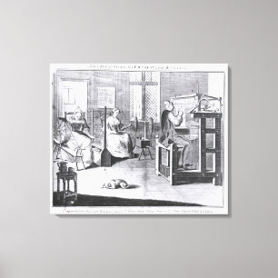 The Art of Stocking-Frame-Work-Knitting Canvas Print