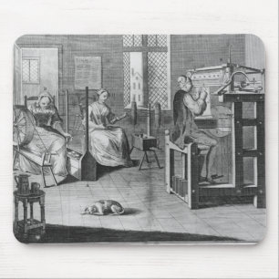 The Art of Stocking-Frame-Work-Knitting Mouse Pad