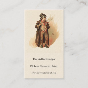 The Artful Dodger by Kyd, Dickens' Oliver Twist Business Card