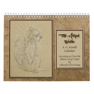 The Artful Westie 12 Month Calendar by Borgo