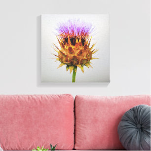 The artichoke thistle canvas print