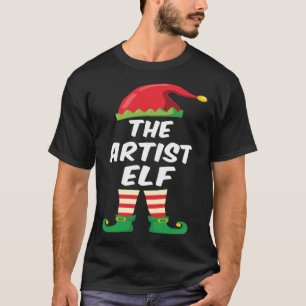 The Artist Elf Family Matching Funny Christmas Cos T-Shirt