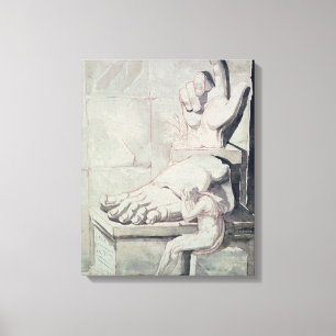 The Artist in Despair over Magnitude of Canvas Print