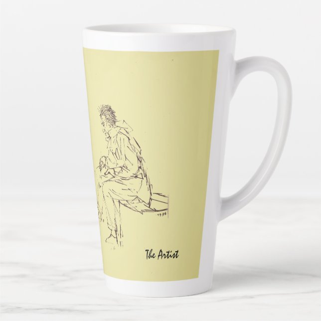 The Artist Latte Mug (Right)