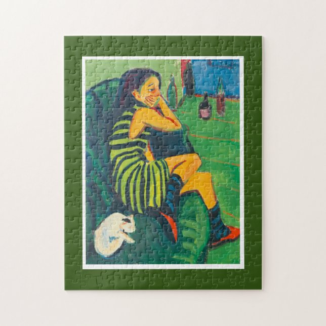 The Artist Marcella,Kirchner,Fine Art  Jigsaw Puzzle (Vertical)