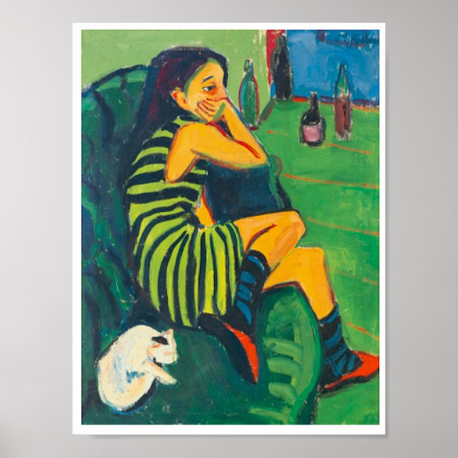 The Artist Marcella,Kirchner,Fine Art Poster (Front)