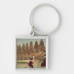 The Artist Painting his Wife, 1900-05 Keychain
