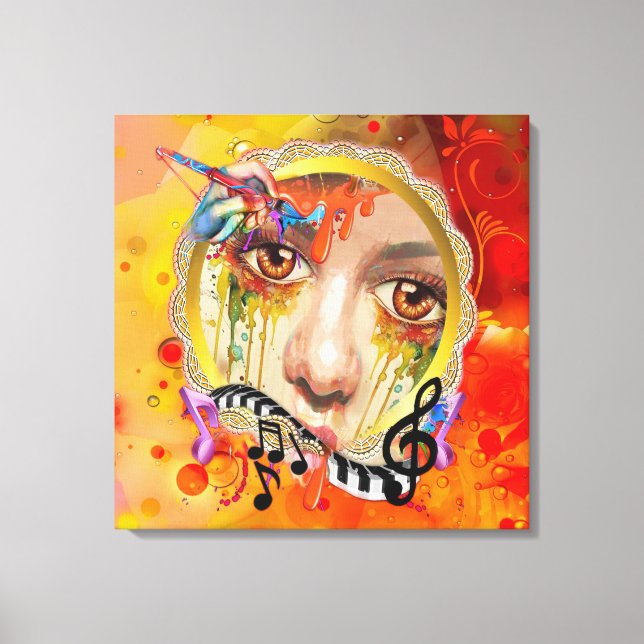 The Artist pallet Canvas Print (Front)