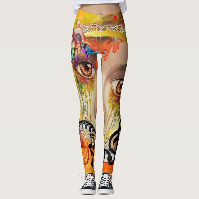The Artist pallet Leggings (Front)