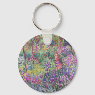The Artist’s Garden in Giverny by Claude Monet Keychain