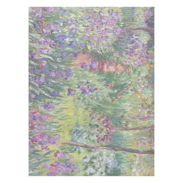 The Artist’s Garden in Giverny by Claude Monet Tablecloth (Front)