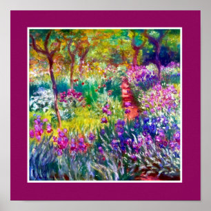 The Artist’s Garden in Giverny Poster