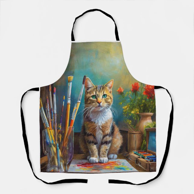 The Artistic Cat Apron (Front)