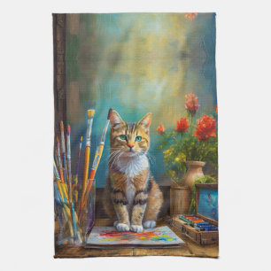 The Artistic Cat Kitchen Towel