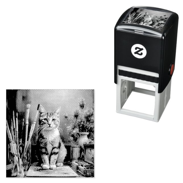 The Artistic Cat Self-inking Stamp (In Situ)