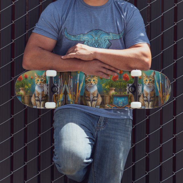 The Artistic Cat Skateboard (Outdoor 3)
