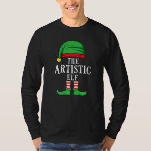 The Artistic Elf Christmas Family Matching Group X T-Shirt